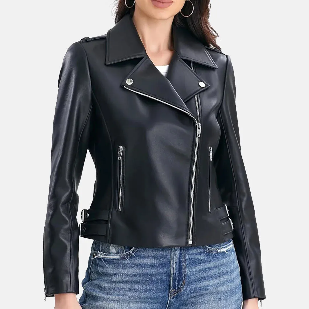 Lady Rider Suede Leather Jacket for Women