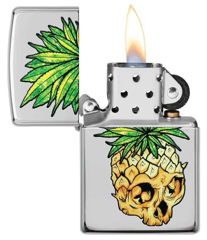 Leaf Skull Pineapple Design