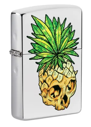 Leaf Skull Pineapple Design