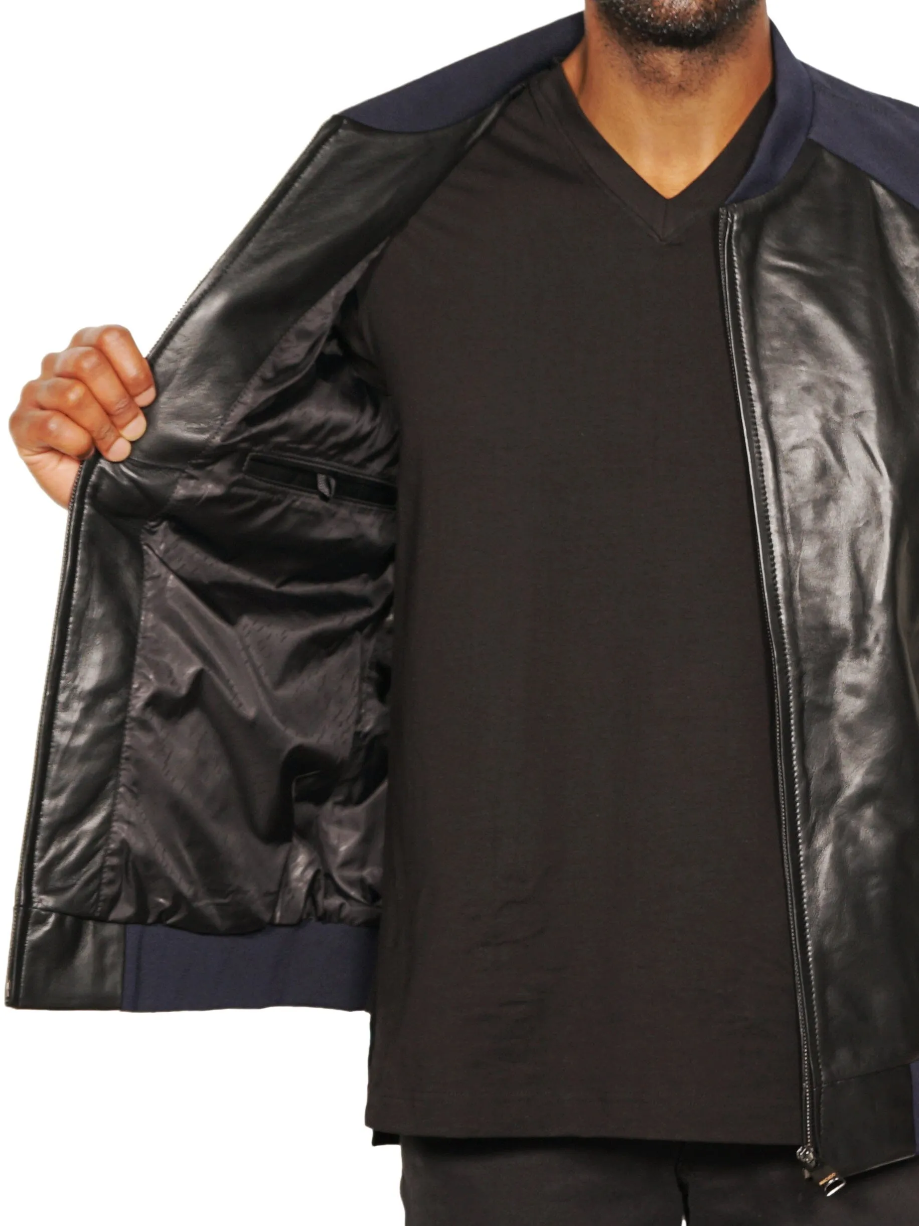 Leather ComboSleeve Black