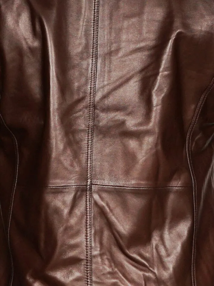 Leather ZagZig Brown