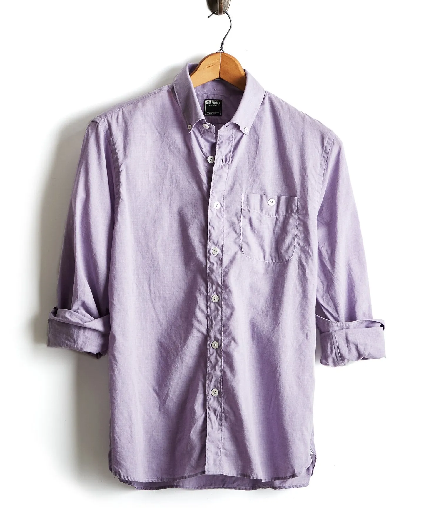 Lightweight Button Down Shirt in Lilac