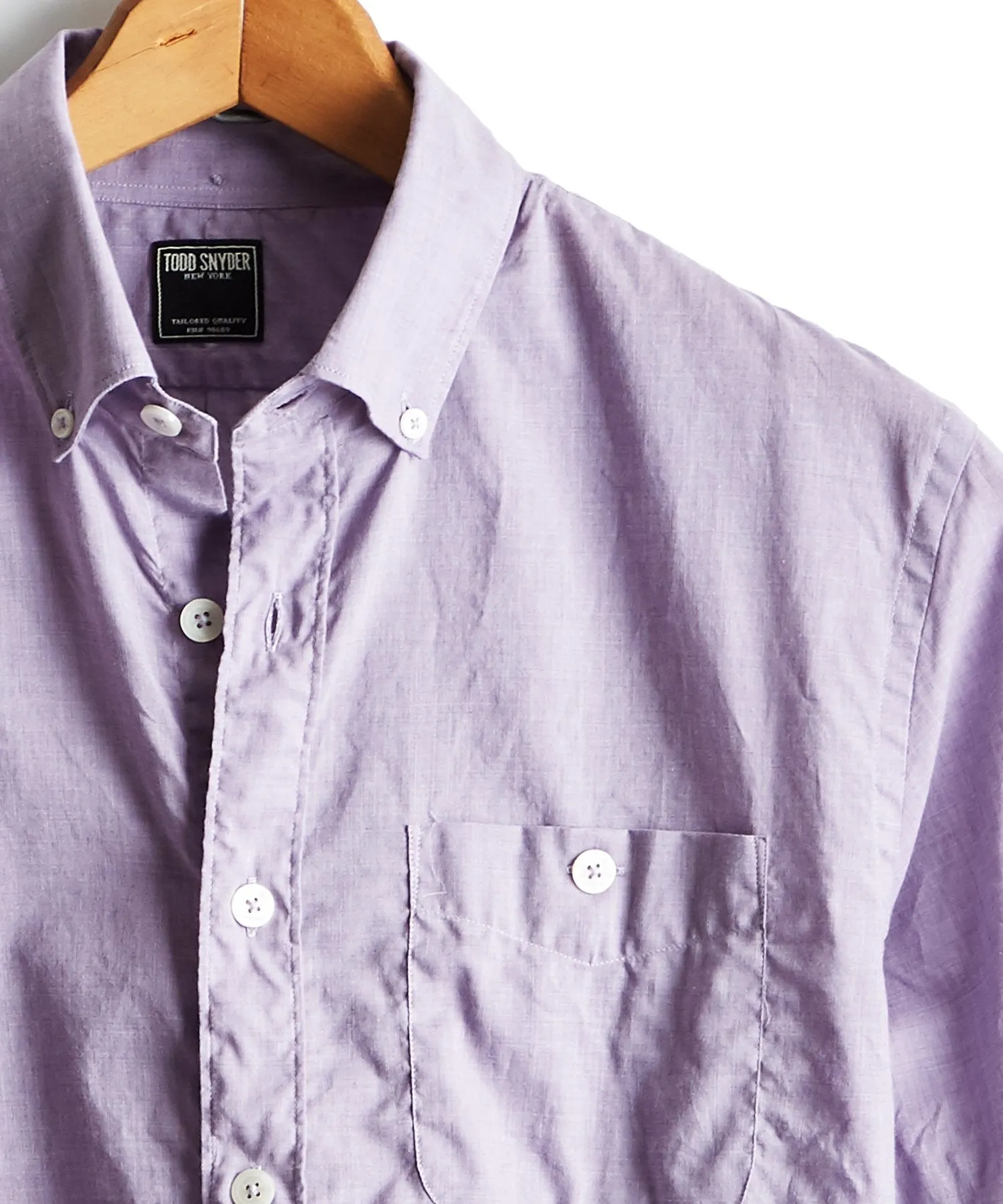 Lightweight Button Down Shirt in Lilac