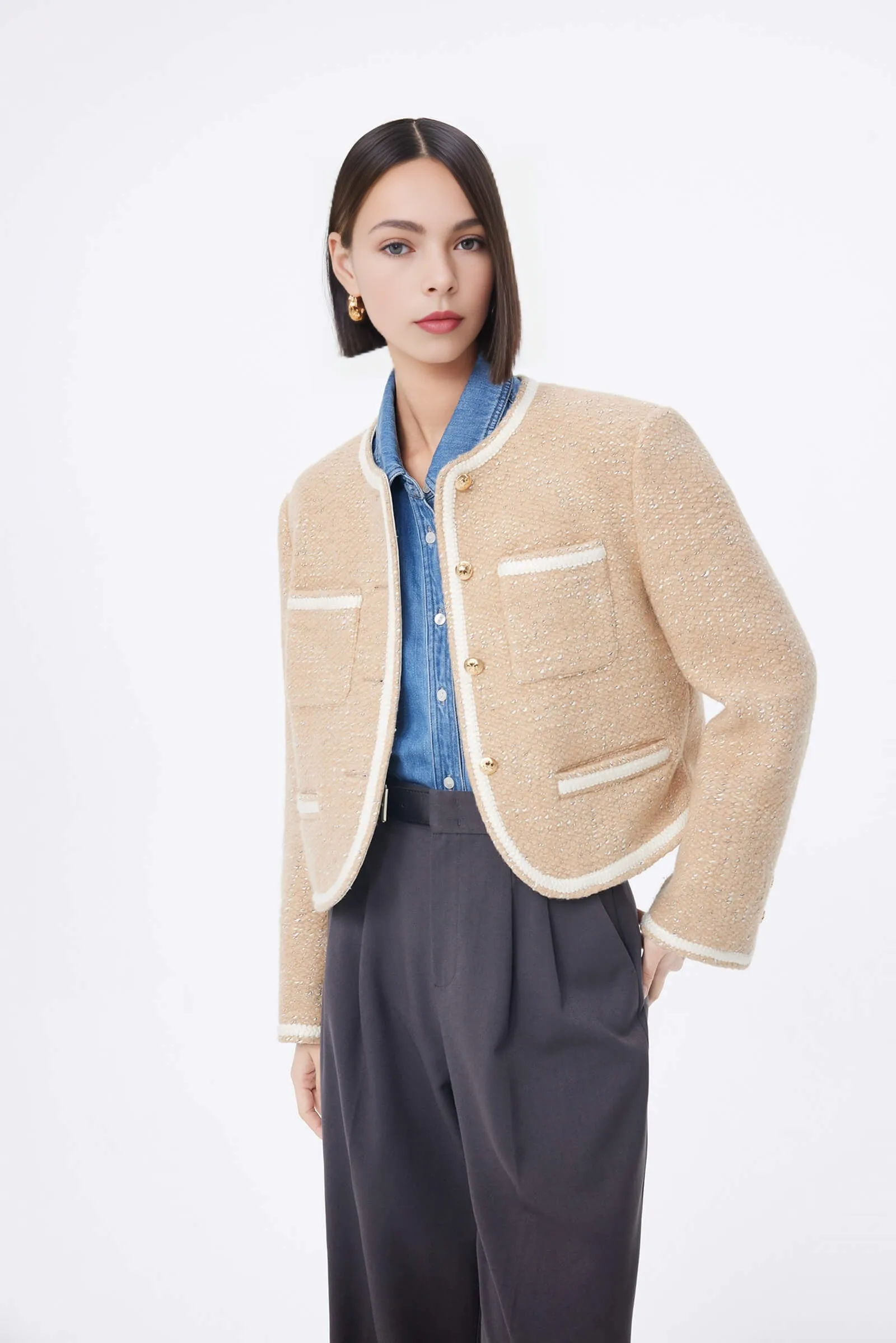 LILY Wool Stylish Elegant Jacket