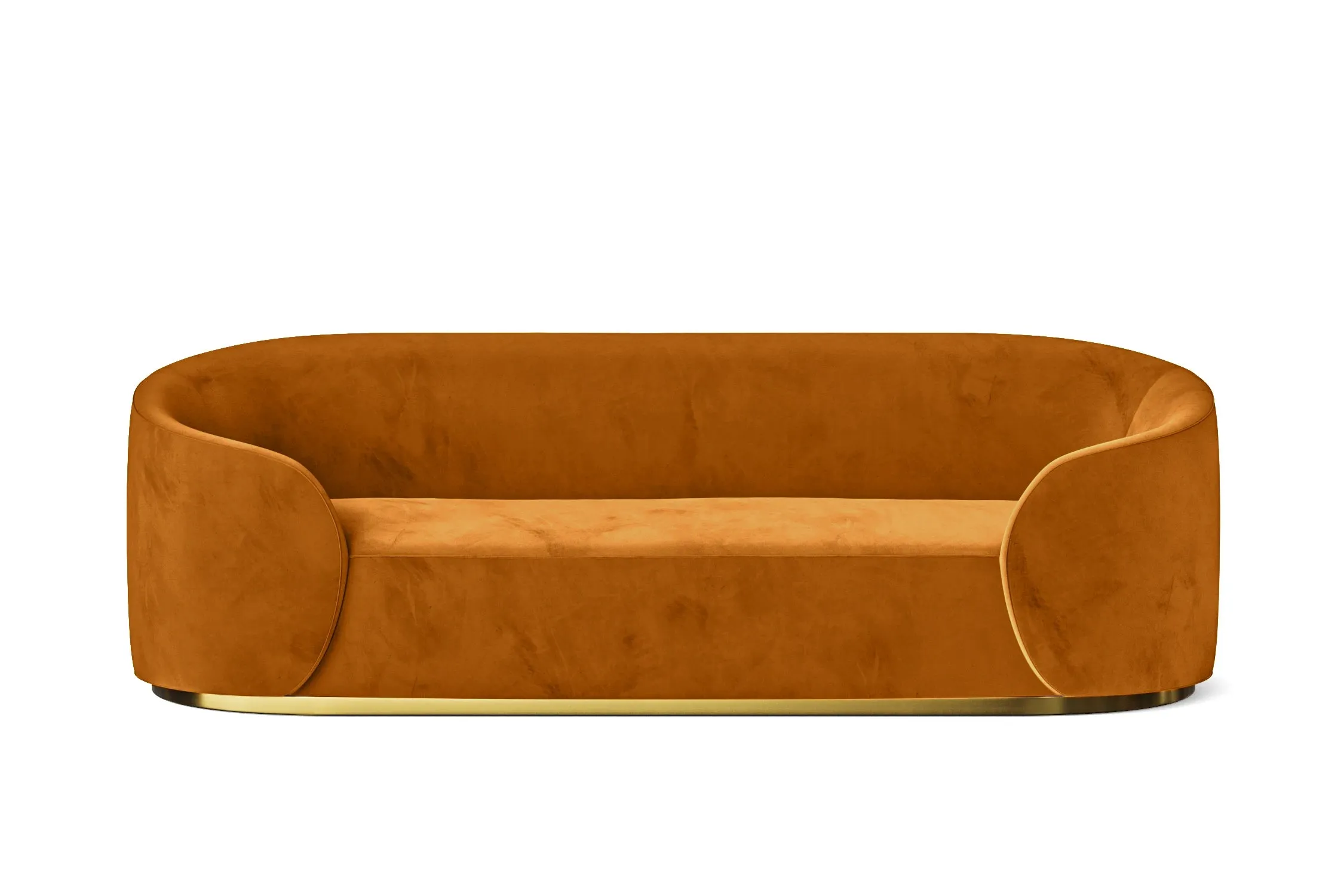 Livorno 3 Seater Sofa Gold Velvet