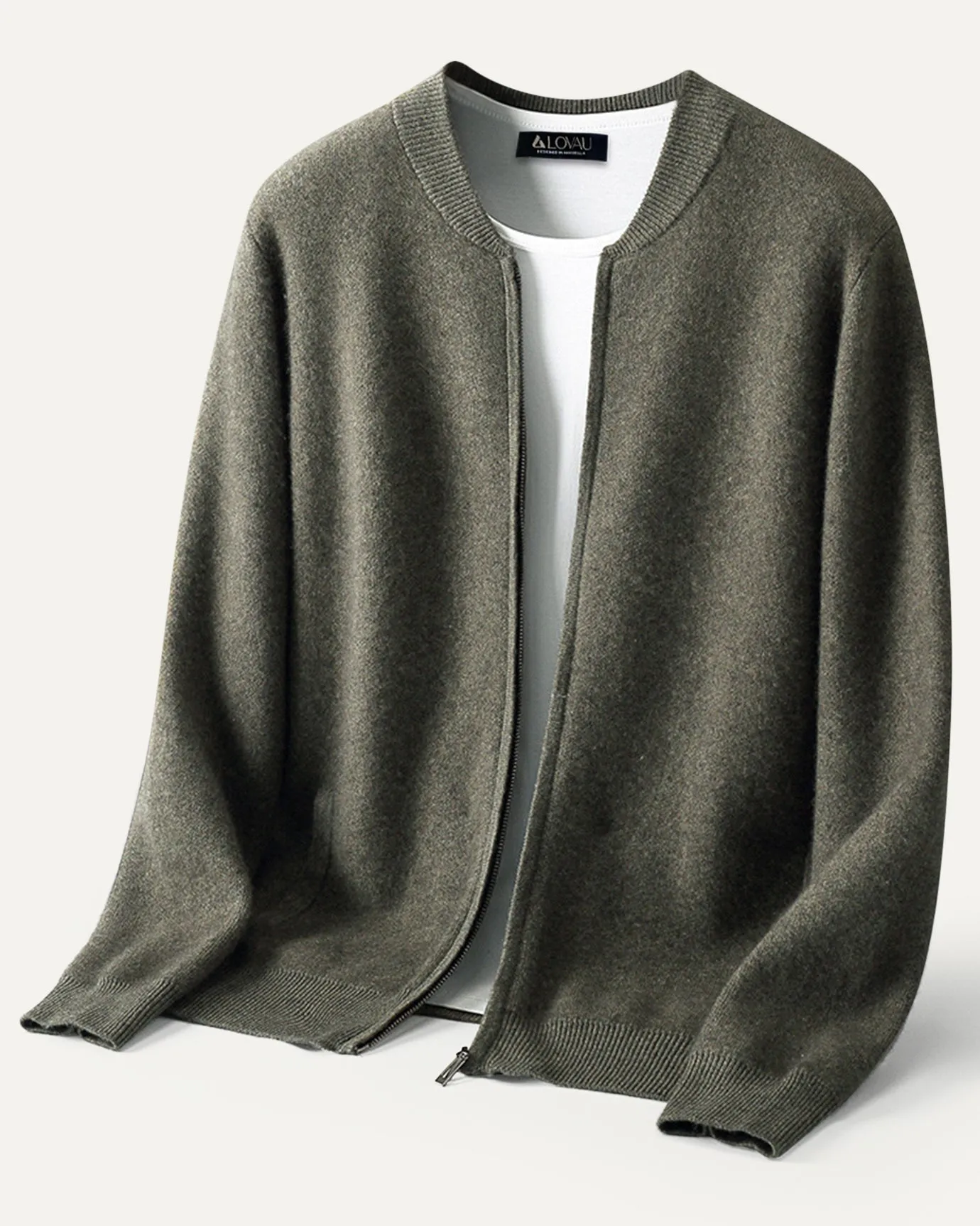 Lovau Round Neck Top Wool Jacket