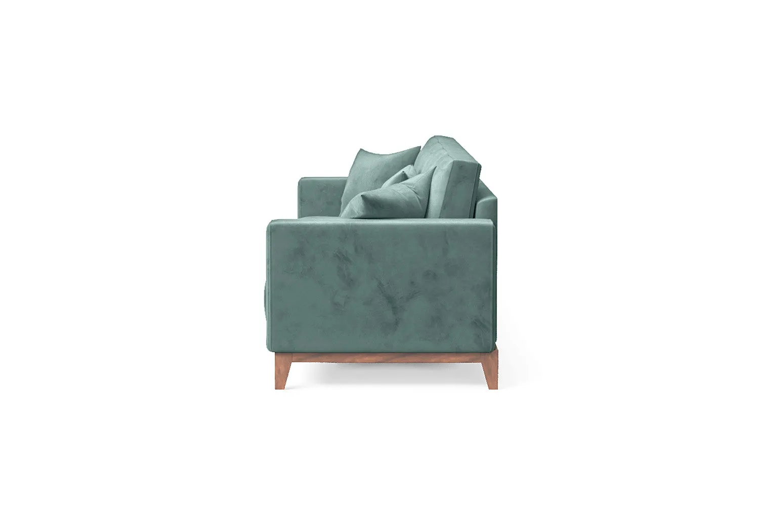 Lucca 4 Seater Sofa Teal Velvet