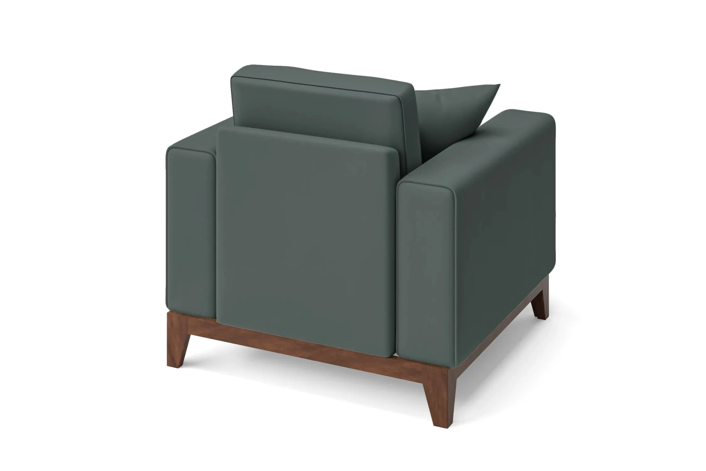 Lucca Armchair Dusky Turquoise Leather