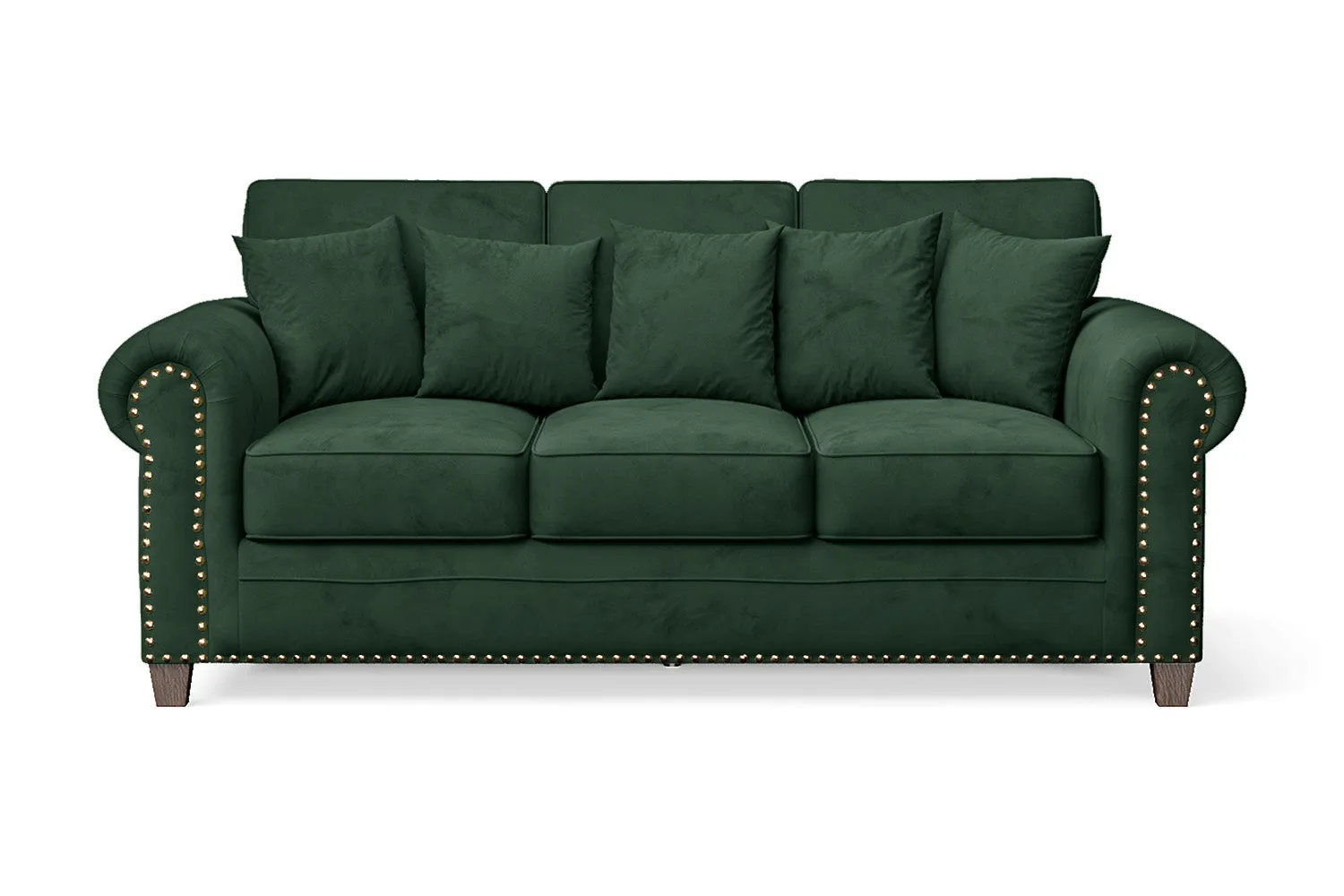 Marano 3 Seater Sofa Green Velvet