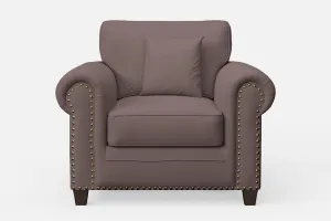 Marano Armchair Rose Taupe Leather