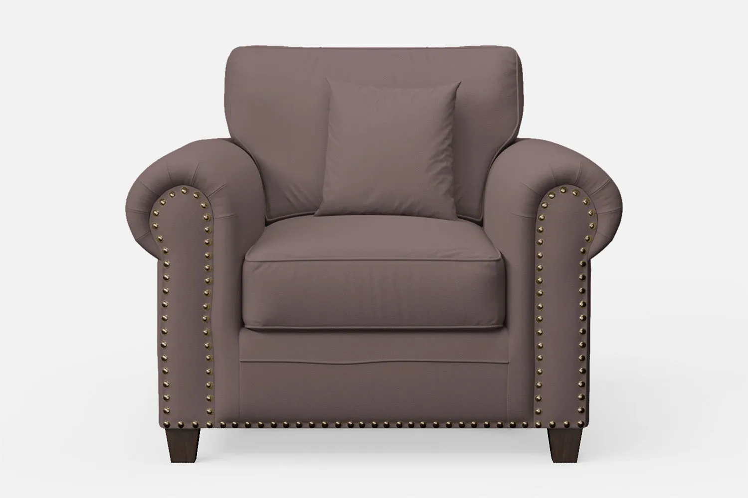 Marano Armchair Rose Taupe Leather