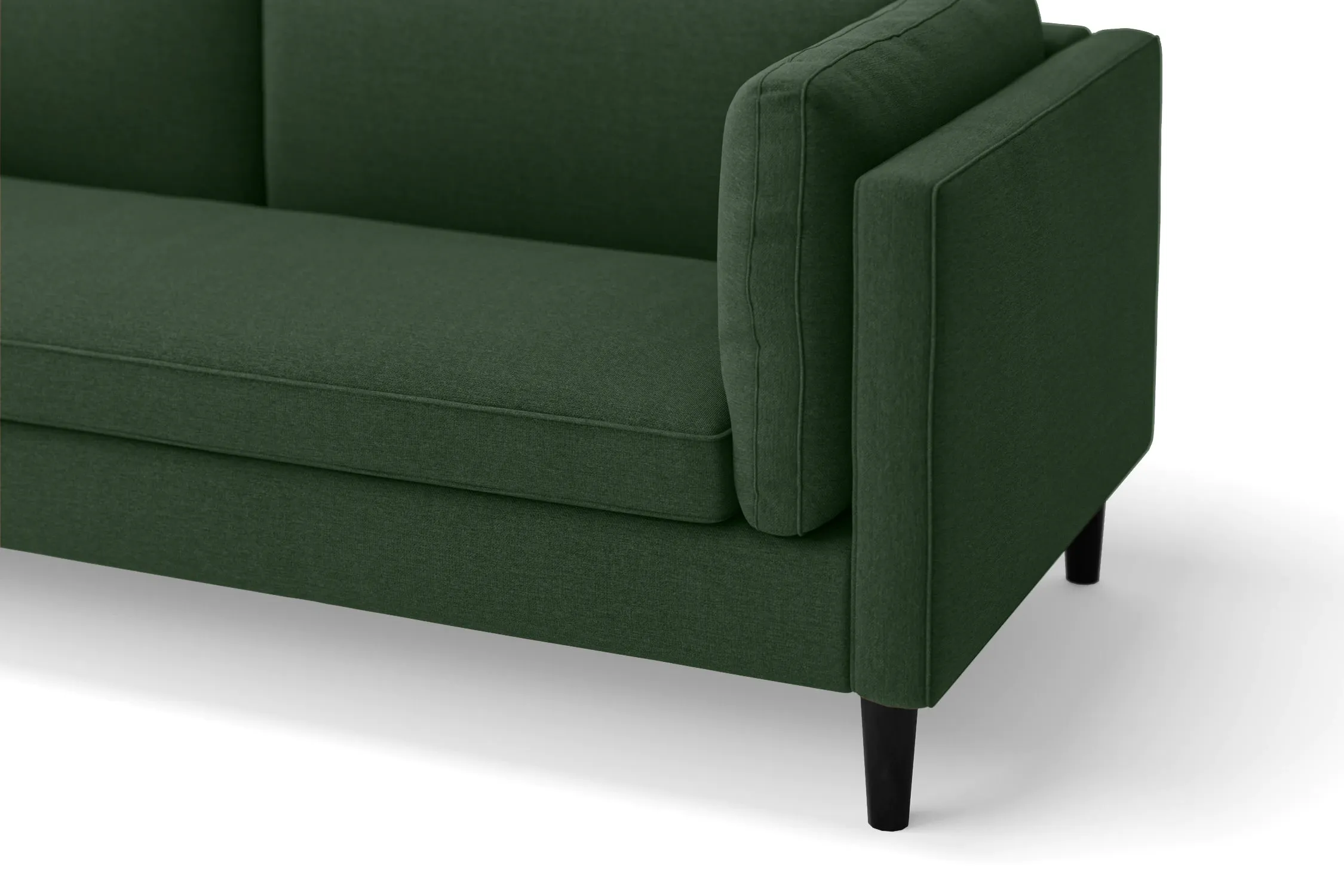 Matera 4 Seater Sofa Forest Green Linen Fabric