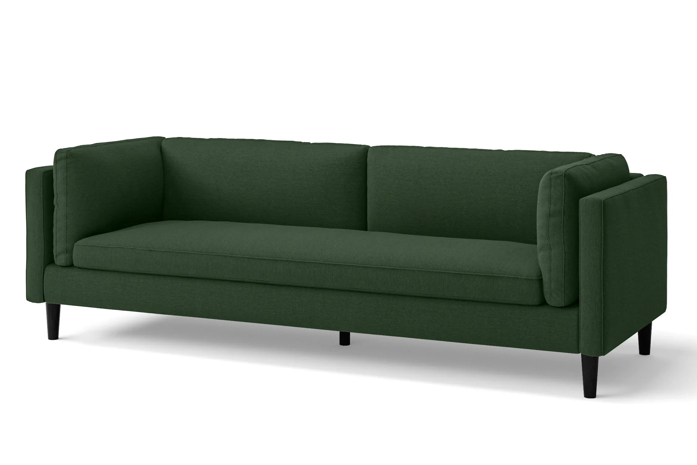 Matera 4 Seater Sofa Forest Green Linen Fabric