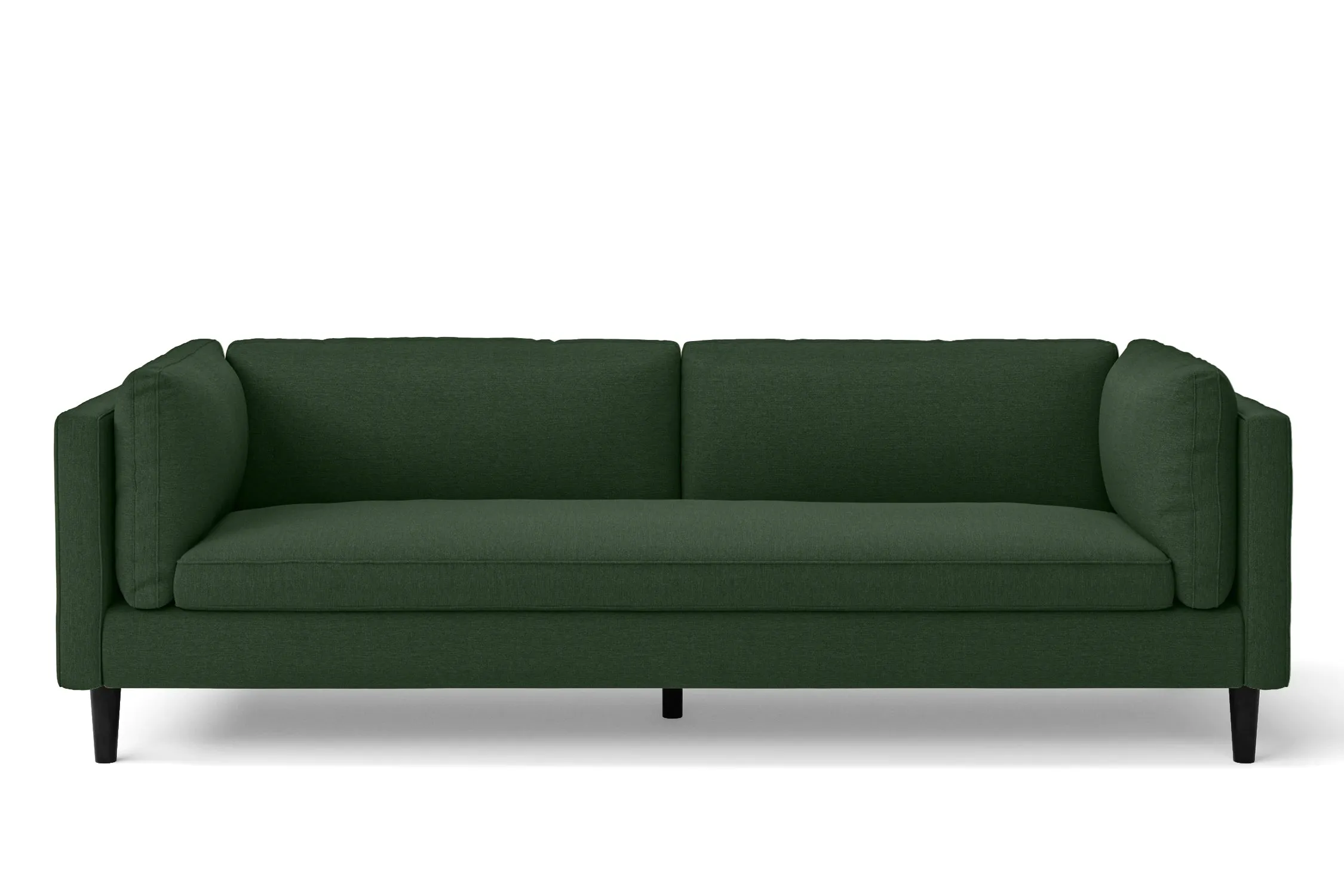 Matera 4 Seater Sofa Forest Green Linen Fabric