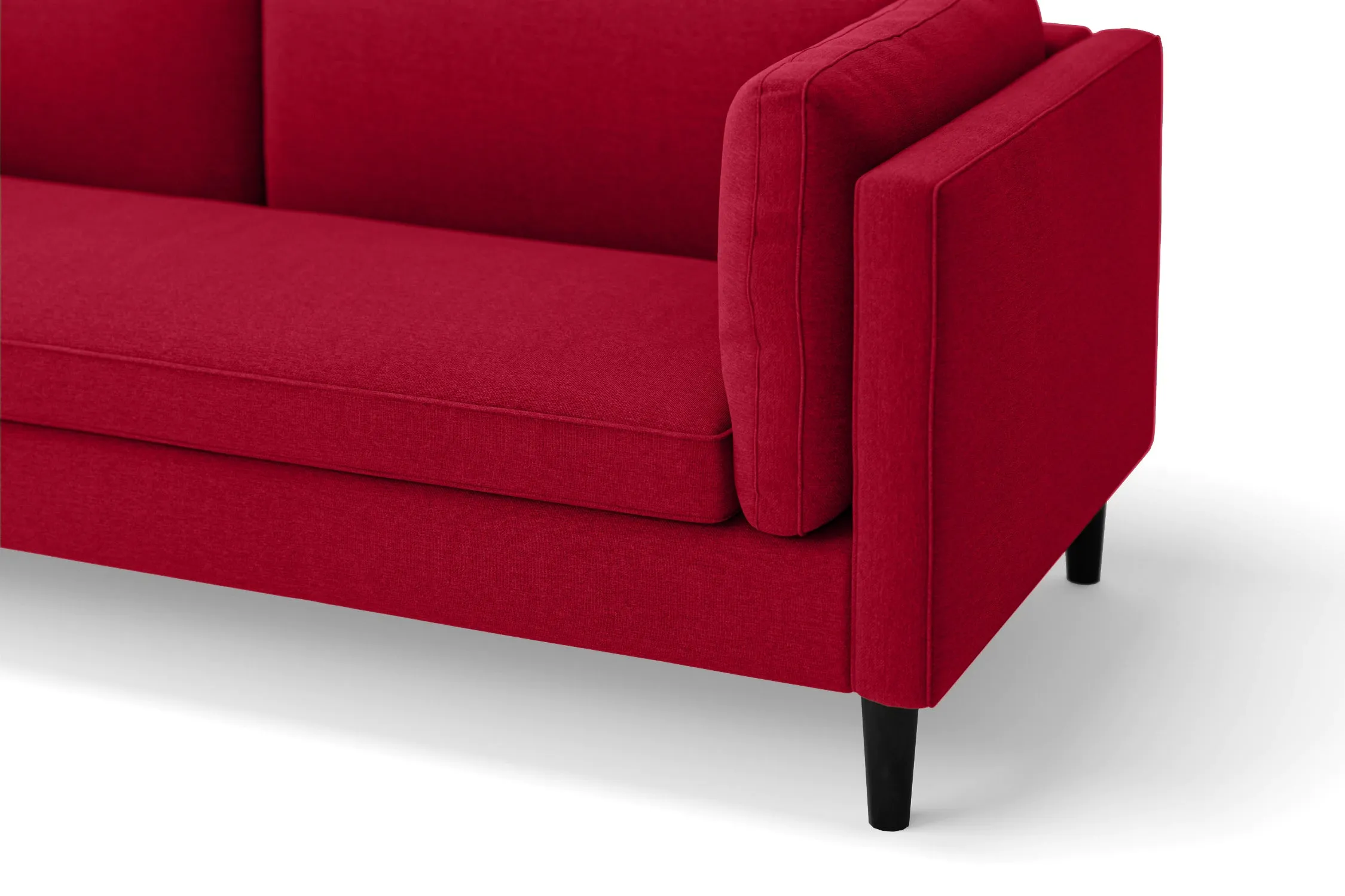 Matera Armchair Red Linen Fabric