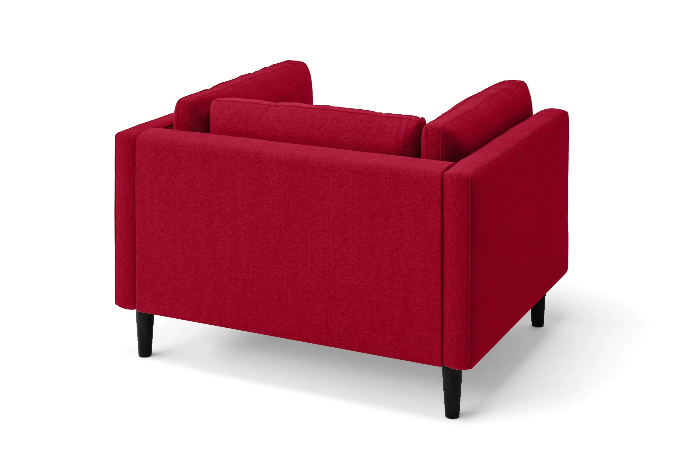 Matera Armchair Red Linen Fabric