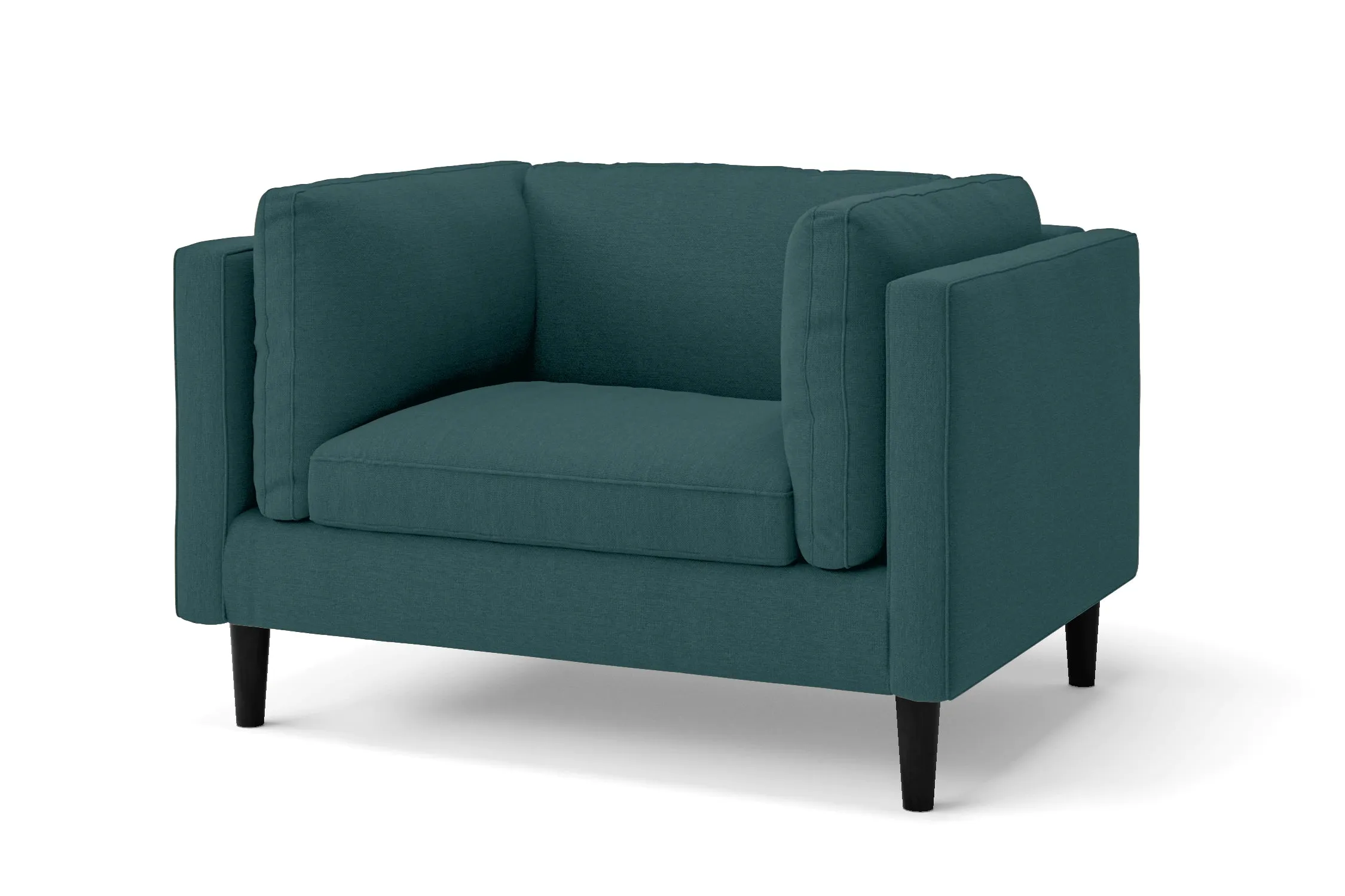 Matera Armchair Teal Linen Fabric