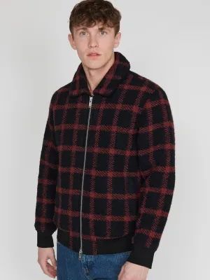 Matinique Men Checked Spread Collar Jacket