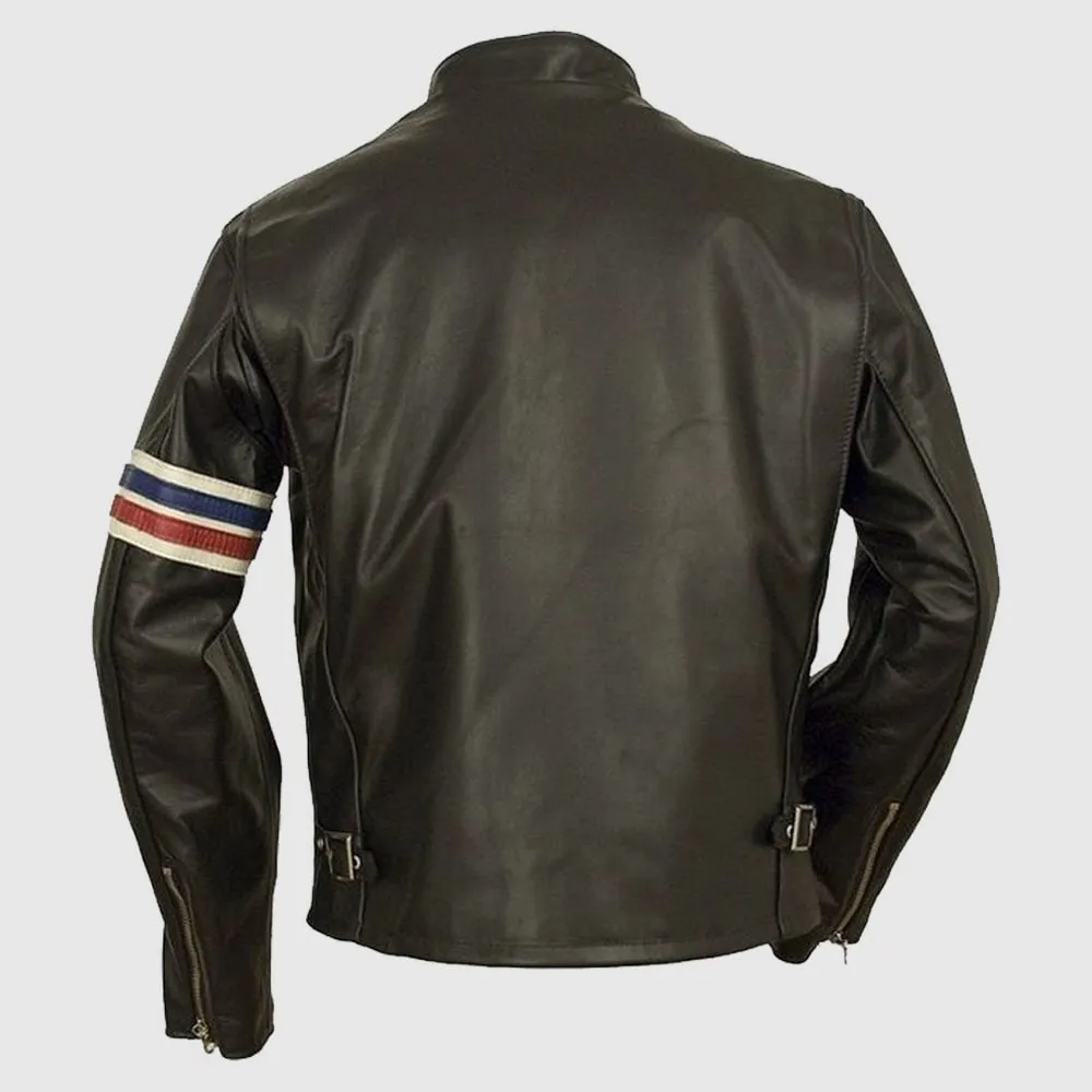 Mens Easy Rider Motorcycle Leather Jacket