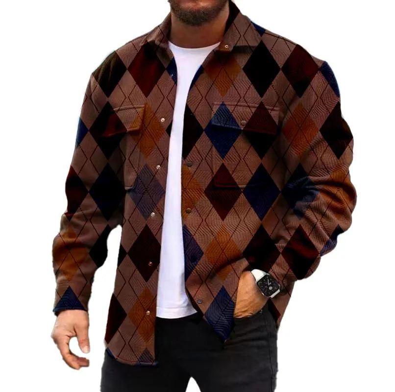 MEN'S FASHIONABLE CASUAL CORDUROY JACKET 27745078YM