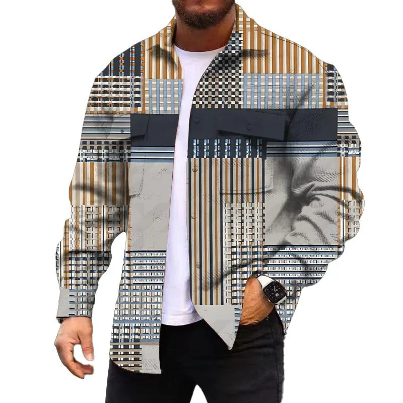 MEN'S FASHIONABLE CASUAL CORDUROY JACKET 34286816YM