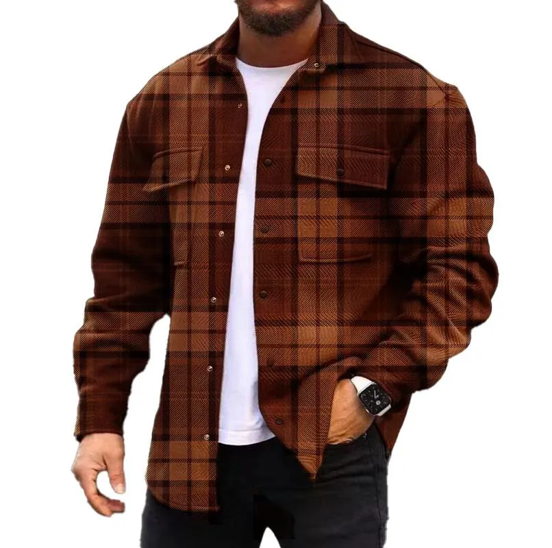 MEN'S FASHIONABLE CASUAL CORDUROY JACKET 60376041YM