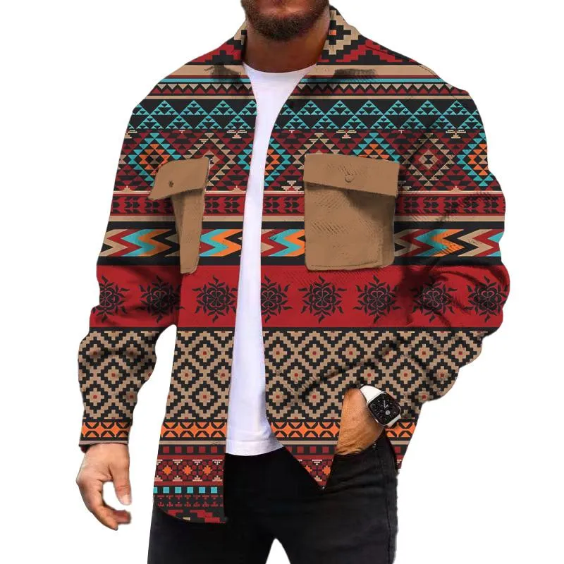 MEN'S FASHIONABLE CASUAL CORDUROY JACKET 87559382YM