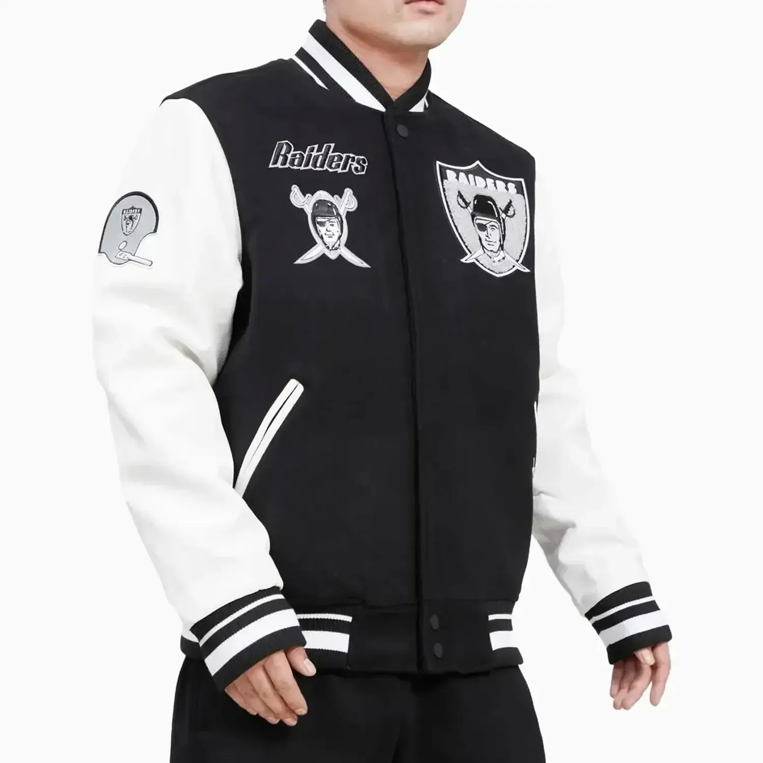 Men's Las Vegas Raiders NFL Wool Varsity Jacket