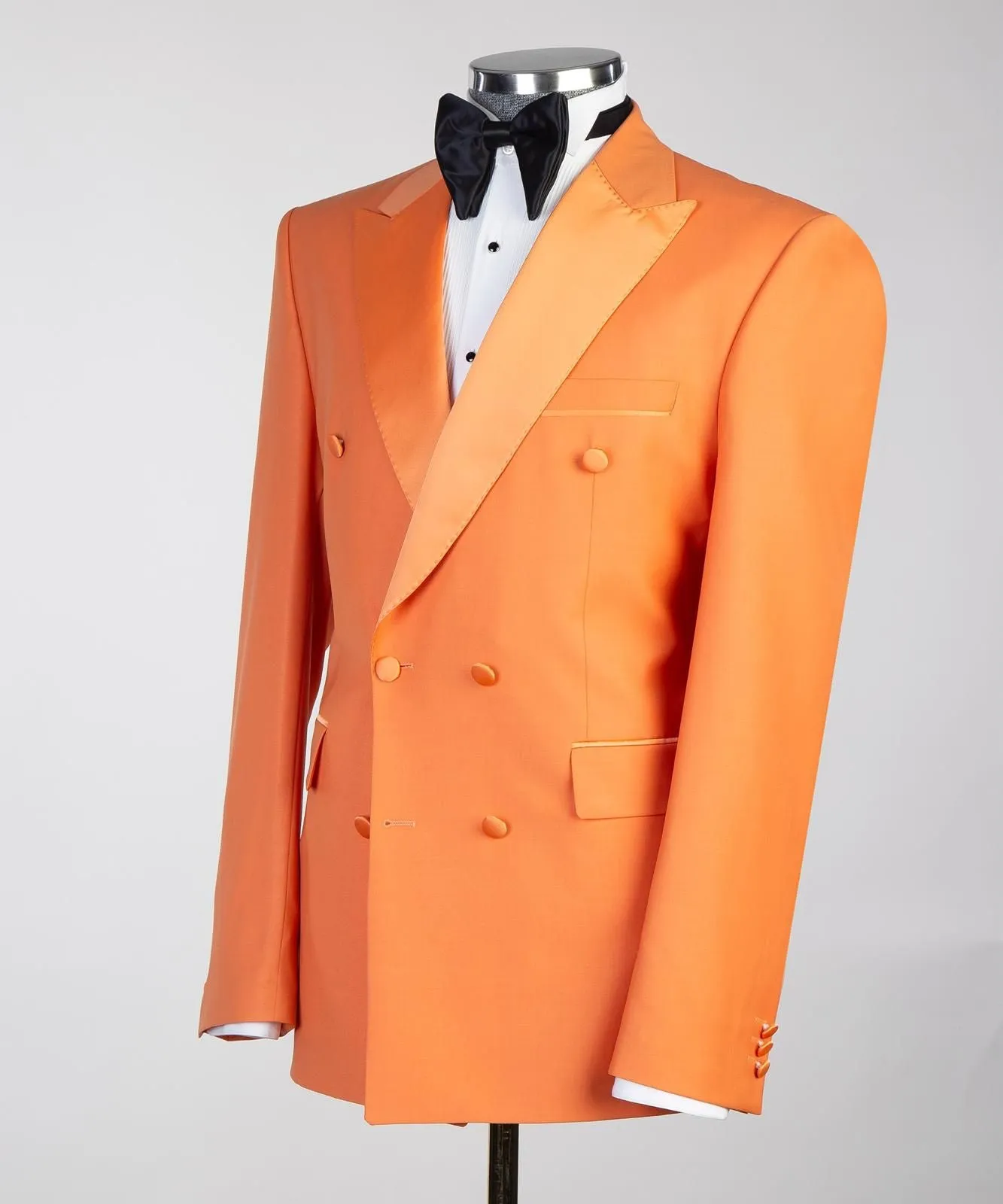 Mens Orange Tuxedo Jacket