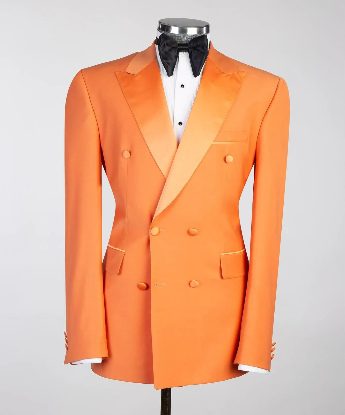 Mens Orange Tuxedo Jacket