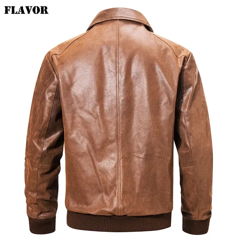 Men's Pigskin Leather Casual Jacket