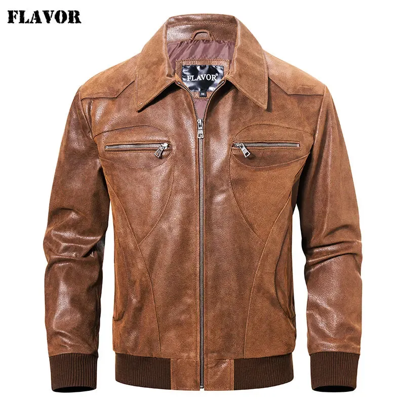 Men's Pigskin Leather Casual Jacket