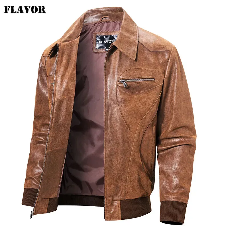 Men's Pigskin Leather Casual Jacket