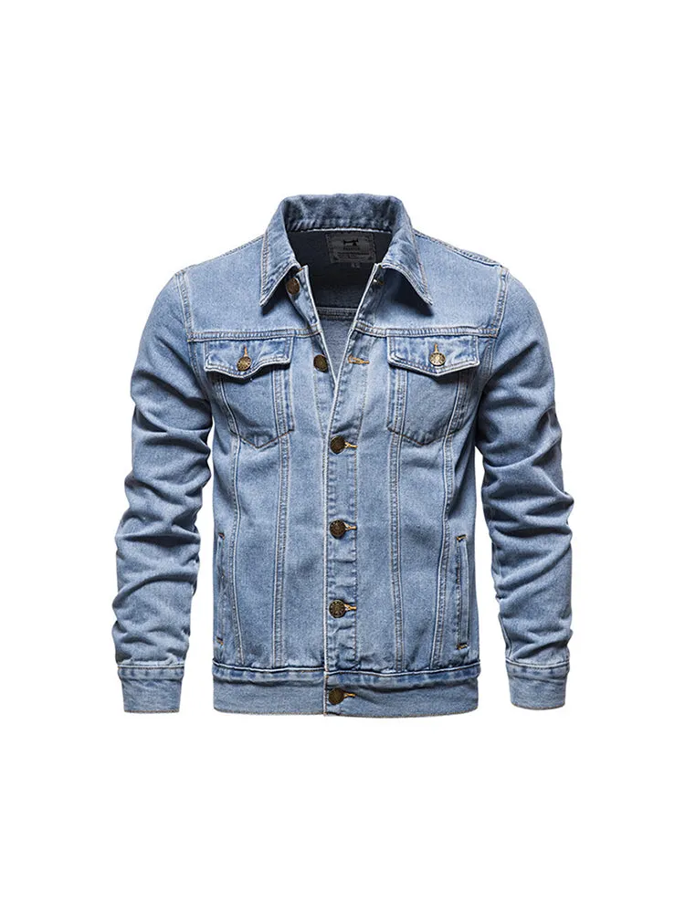 Men'S Slim Fit Denim Cardigan Jacket