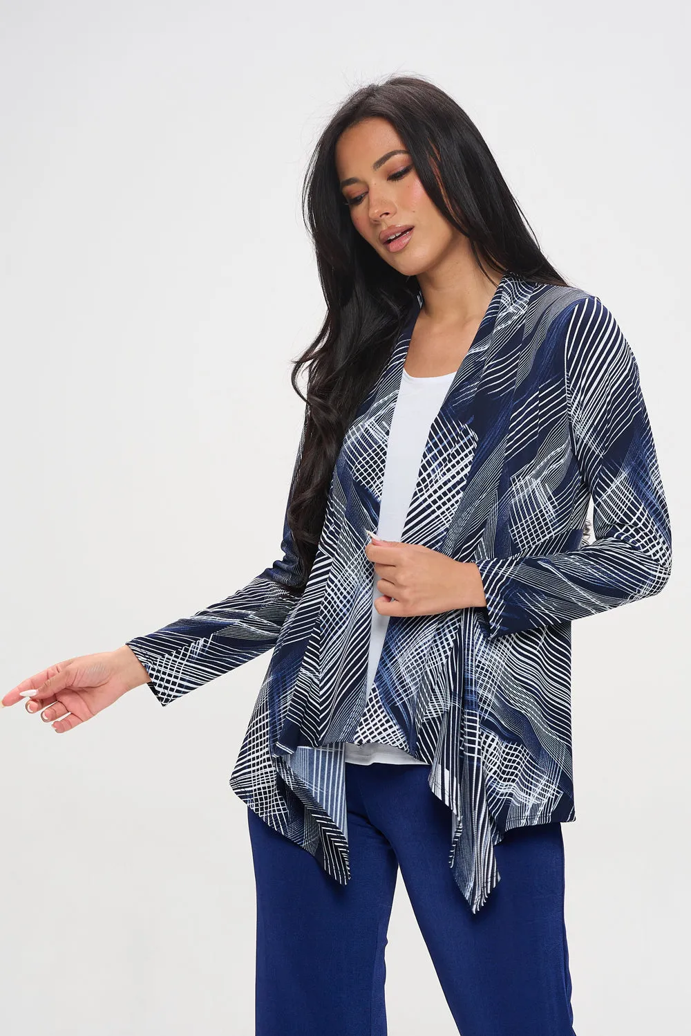 Mid-cut Jacket Long Sleeve Print-4028HT-LRP1-W260