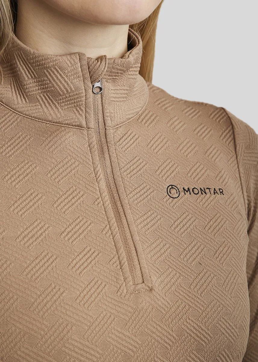 MoCilia Jacquard REFINED Trainingshirt - Latte