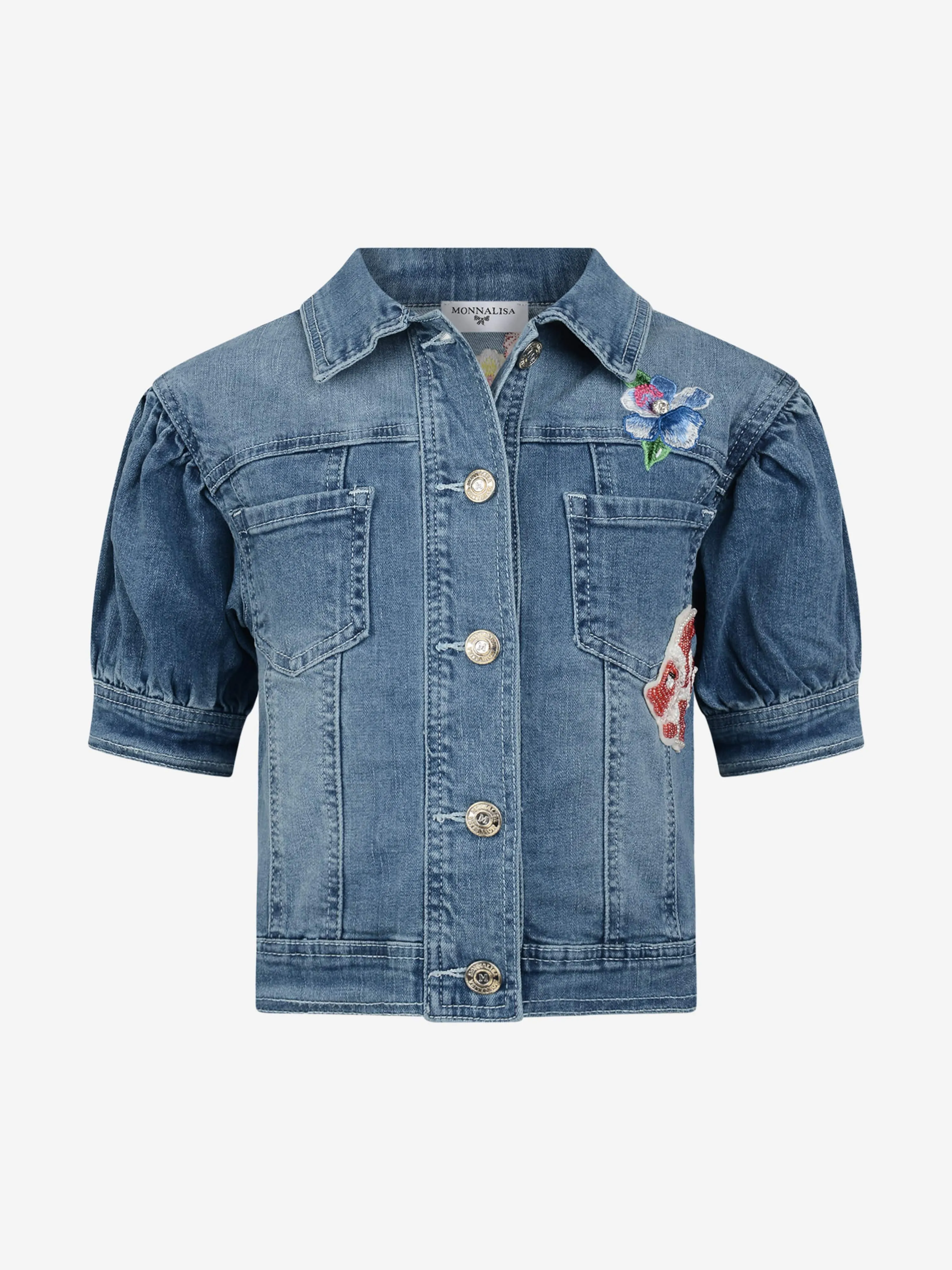 Monnalisa Denim Little Mermaid Jacket