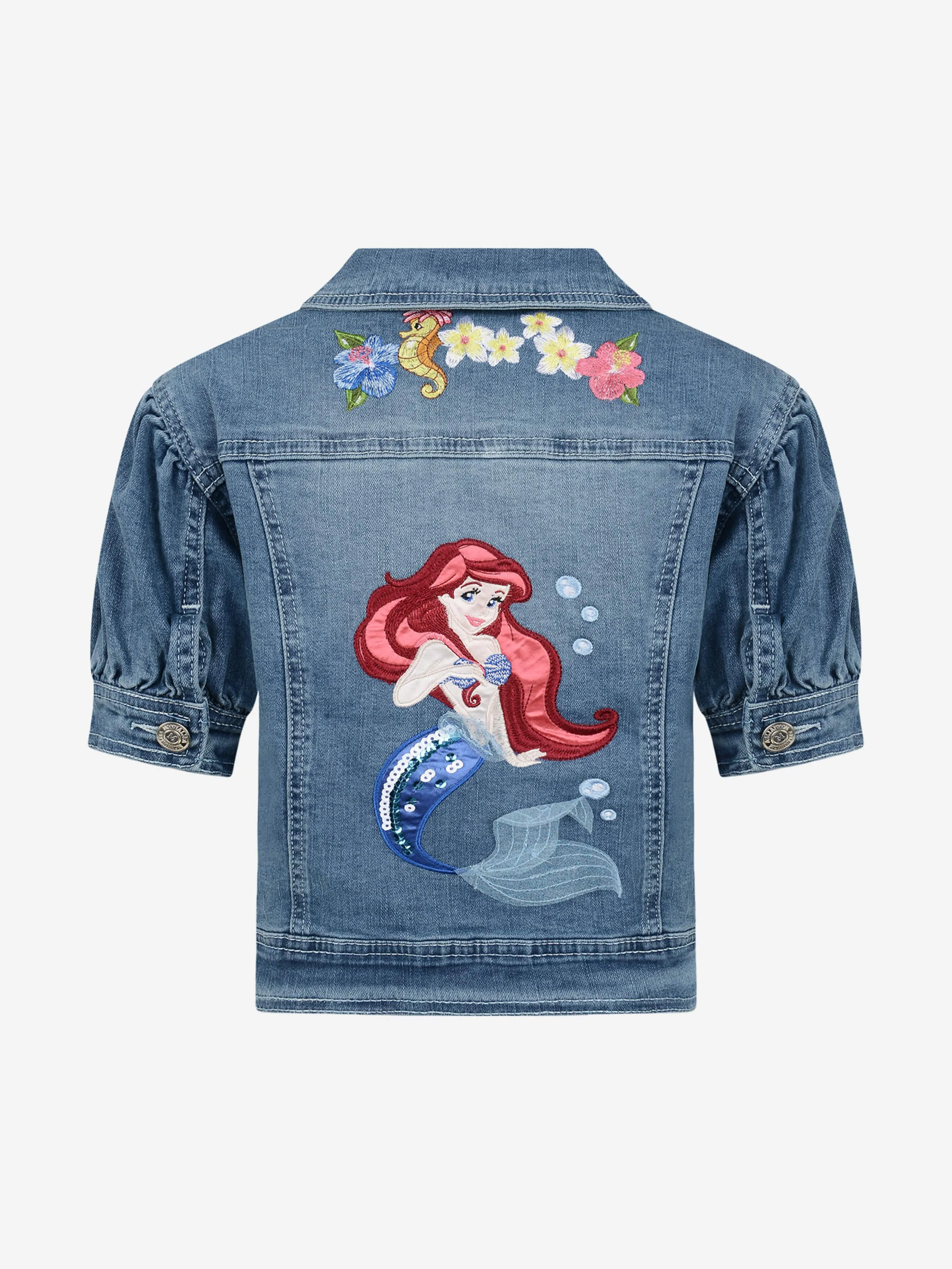 Monnalisa Denim Little Mermaid Jacket