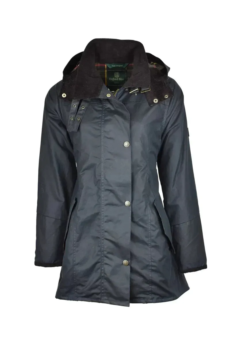 Oxford Blue Ladies Olivia Wax Jacket