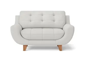 Perugia 2 Seater Sofa White Leather