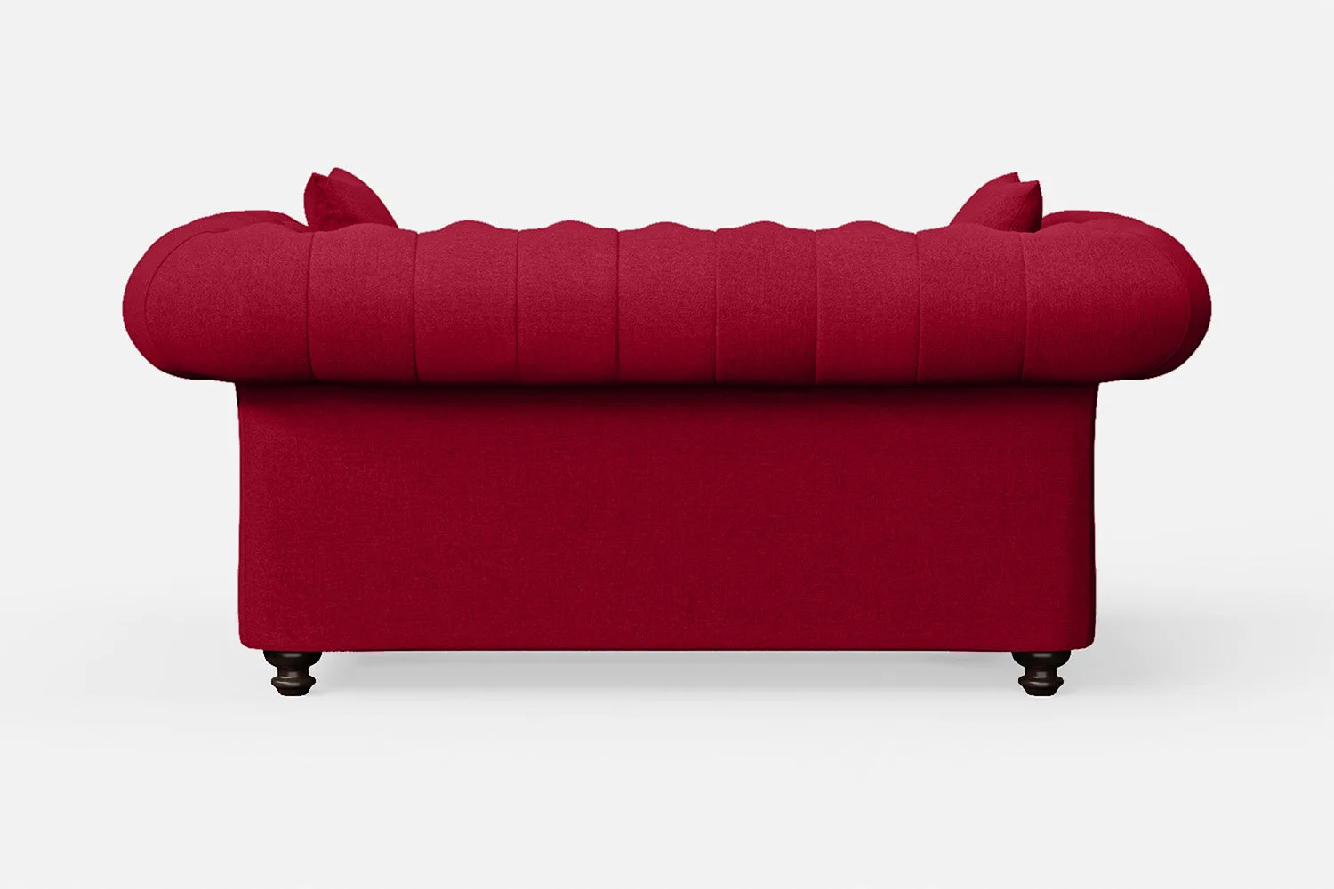 Pesaro 2 Seater Sofa Red Linen Fabric