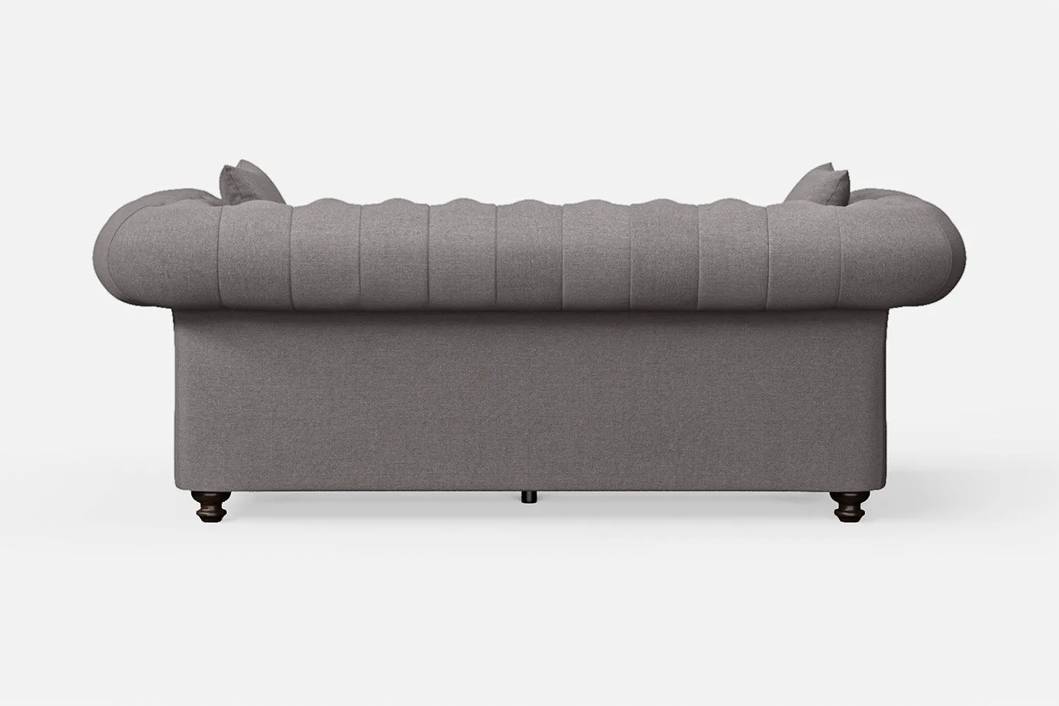 Pesaro 3 Seater Sofa Grey Linen Fabric