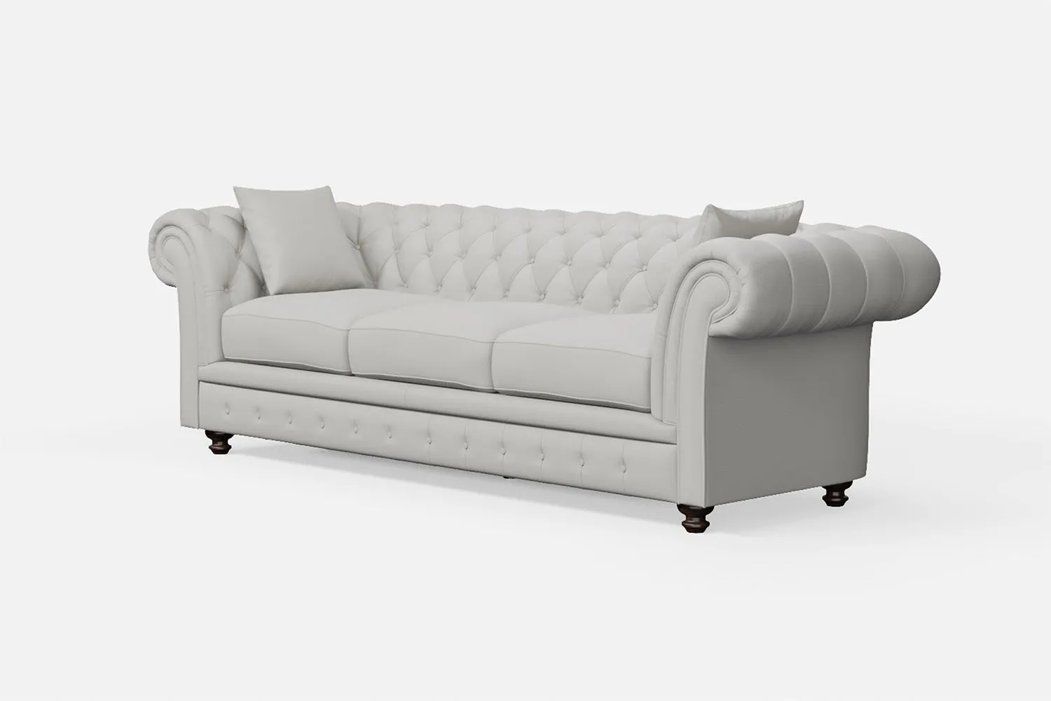 Pesaro 4 Seater Sofa White Leather