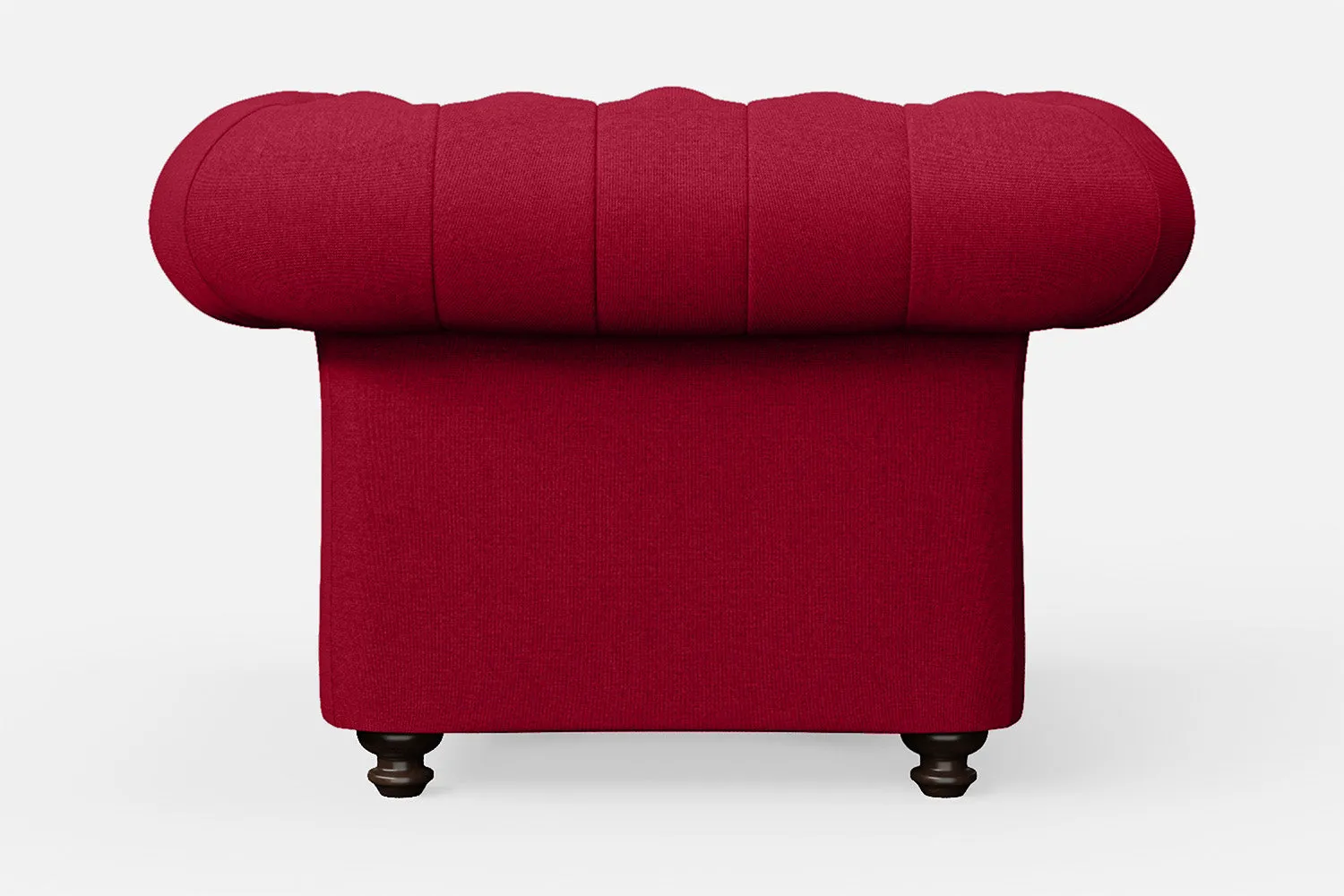 Pesaro Armchair Red Linen Fabric