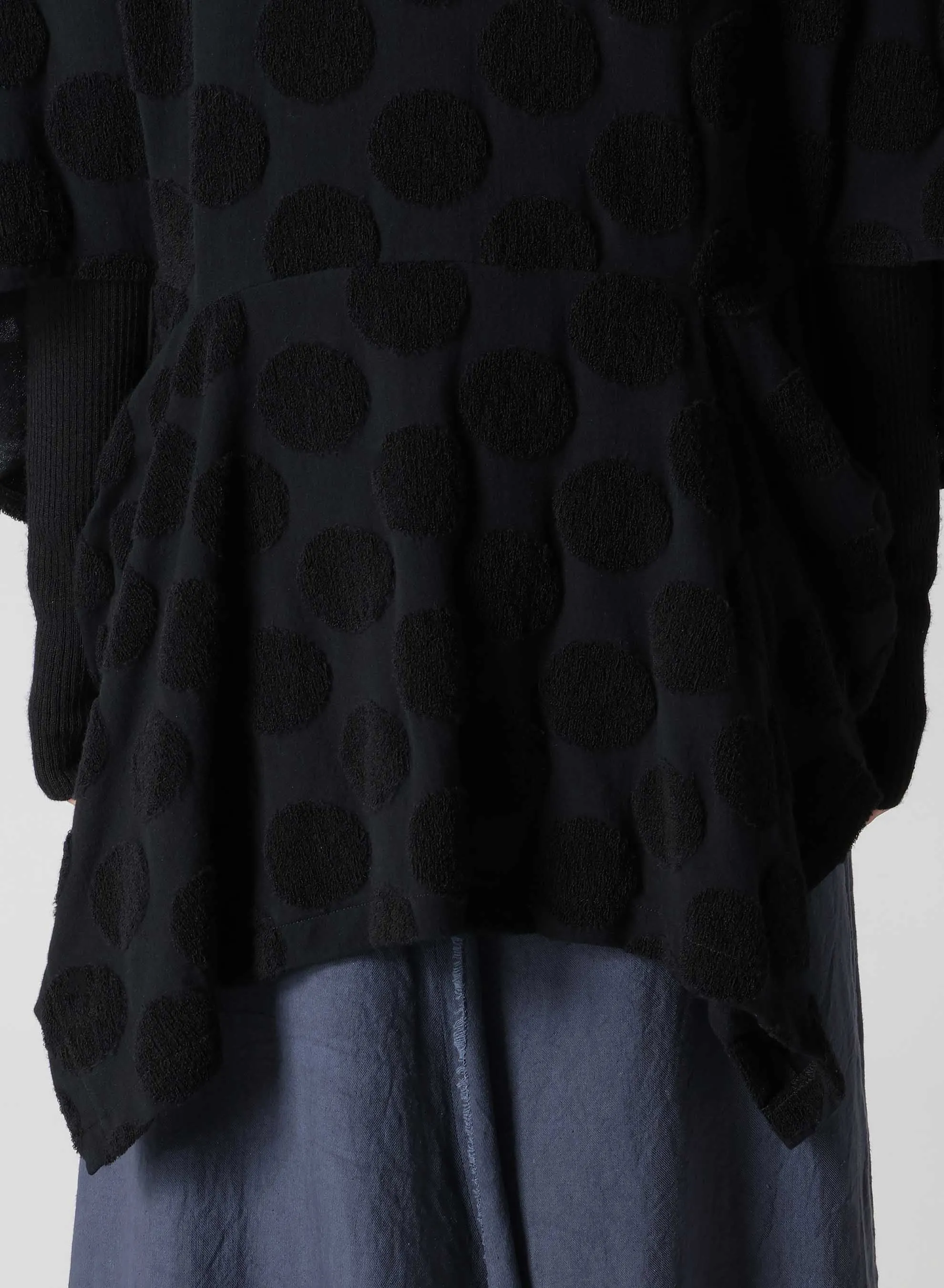 POLKA DOT PILE JQ CARDIGAN JACKET