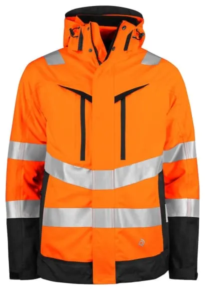 Projob 6445 High Visibility Premium 3-in-1 Jacket with Windproof Inner - EN ISO 20471 Class 3/2