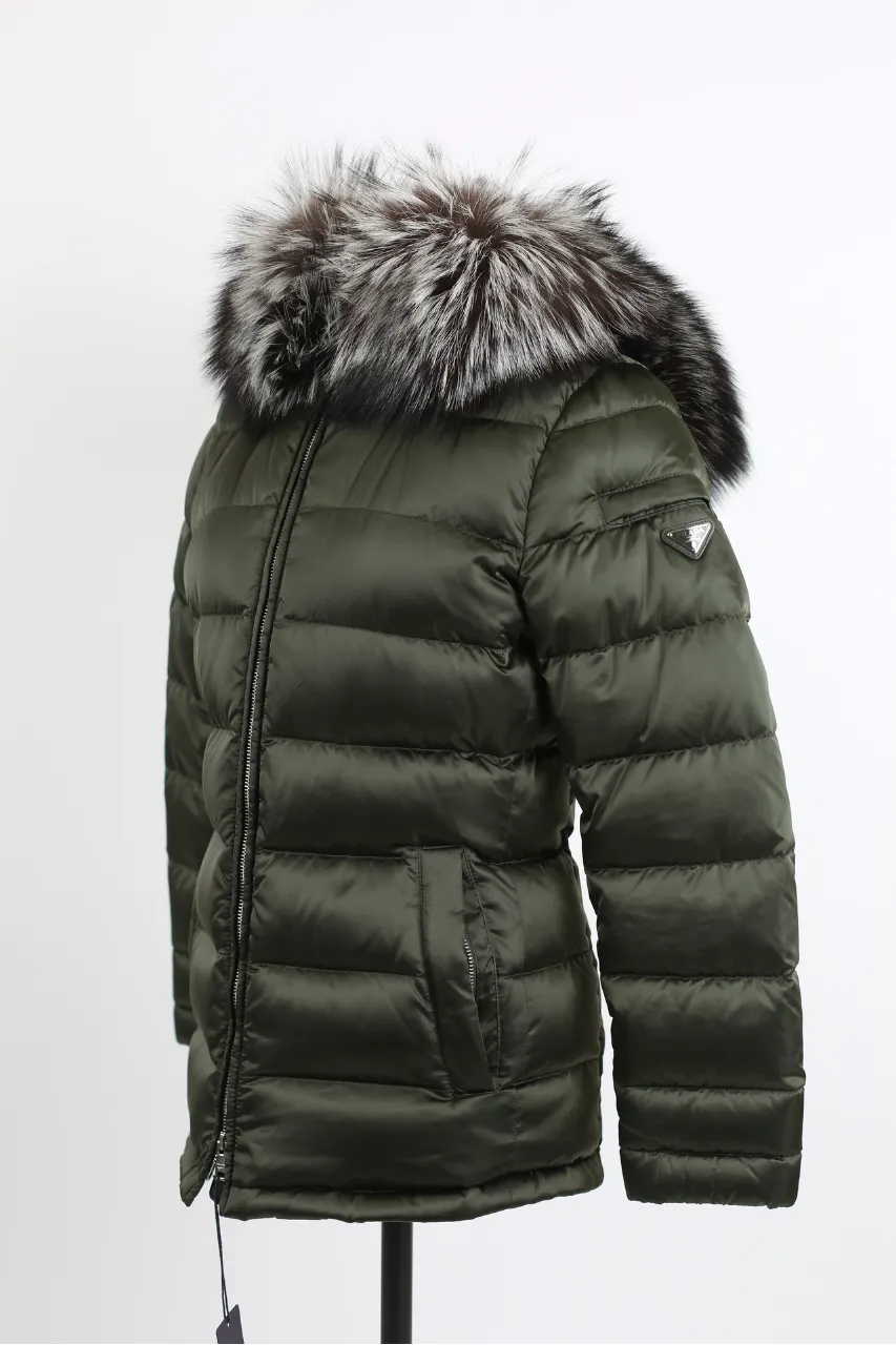 Quilted Down Parka W/ Fur Hood