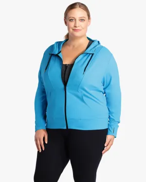 Rainier Hooded Track Jacket | Turquoise