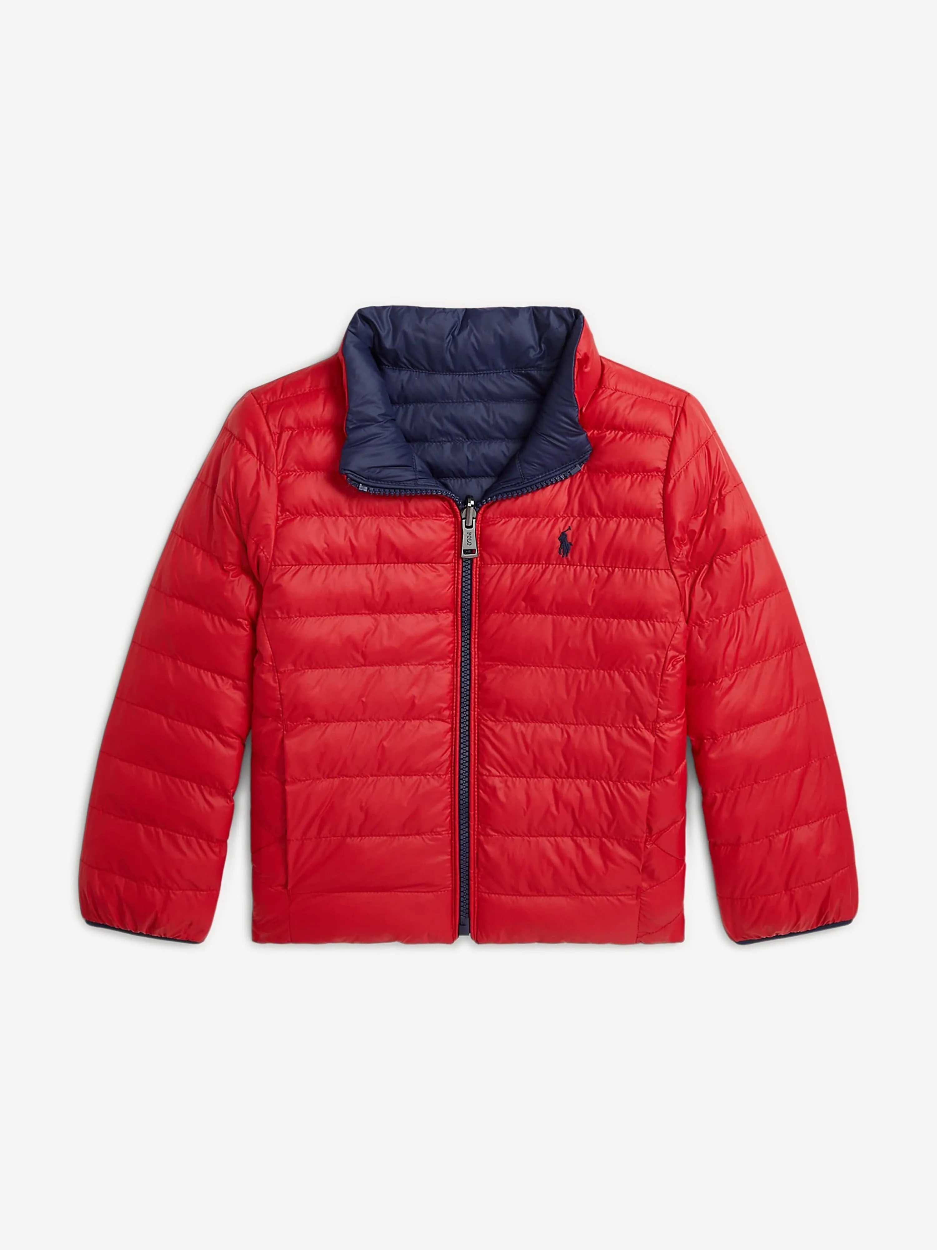 Ralph Lauren Boys Newport Reversible Puffer Jacket in Navy