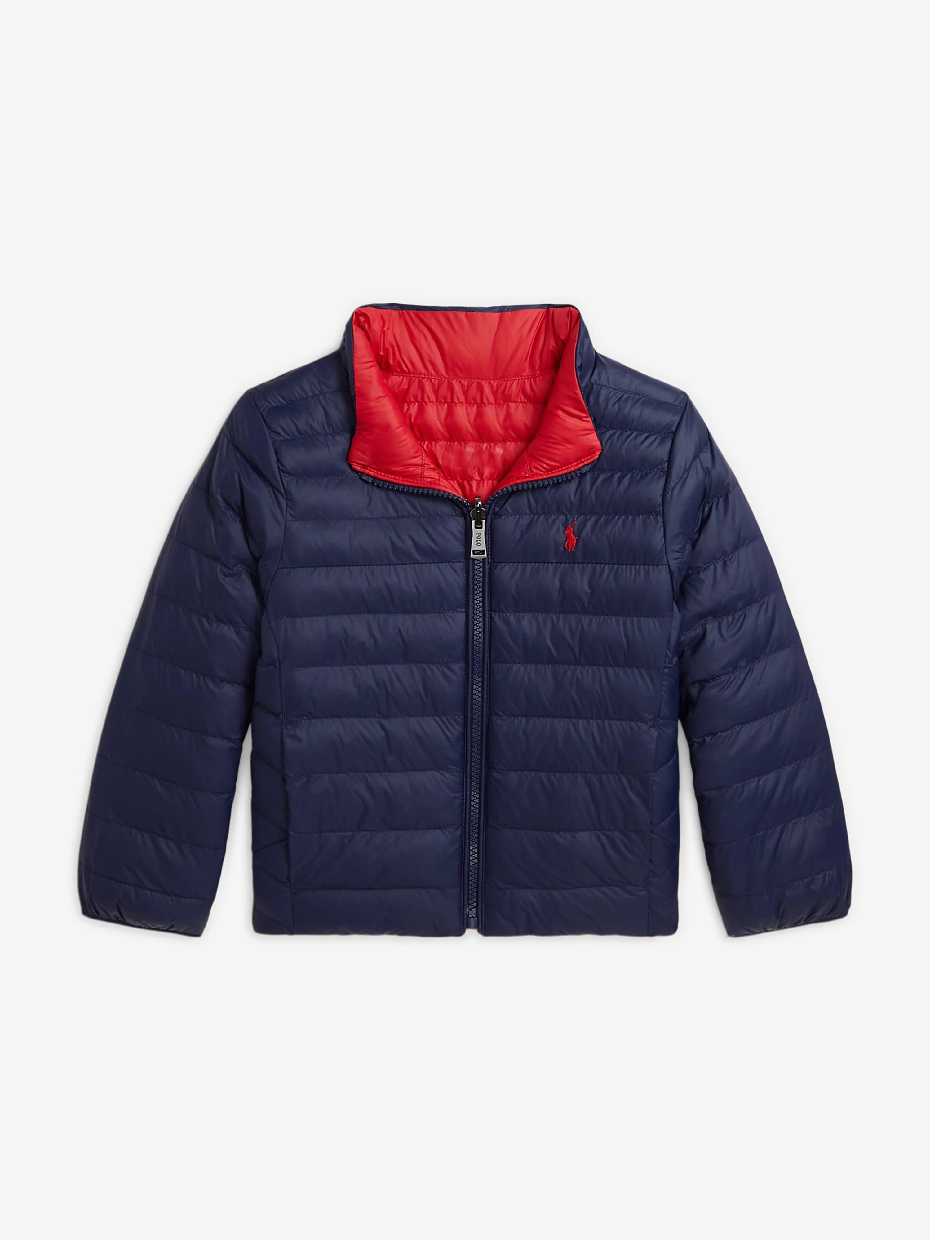 Ralph Lauren Boys Newport Reversible Puffer Jacket in Navy